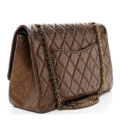Chanel Metallic Aged Calfskin Quilted 2.55 Reissue 226 Flap Bronze 3 of 12