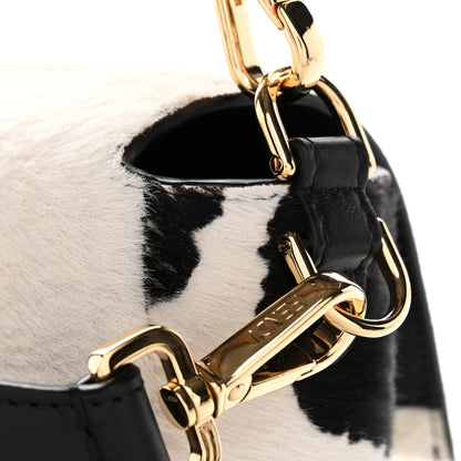 Fendi Calf Hair Baguette Black White 13 of 13
