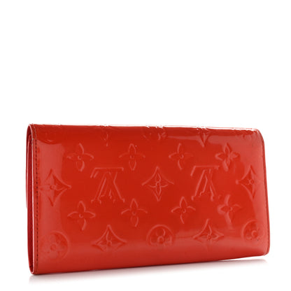 Louis Vuitton Vernis Sarah Wallet Rouge Grenadine 3 of 13