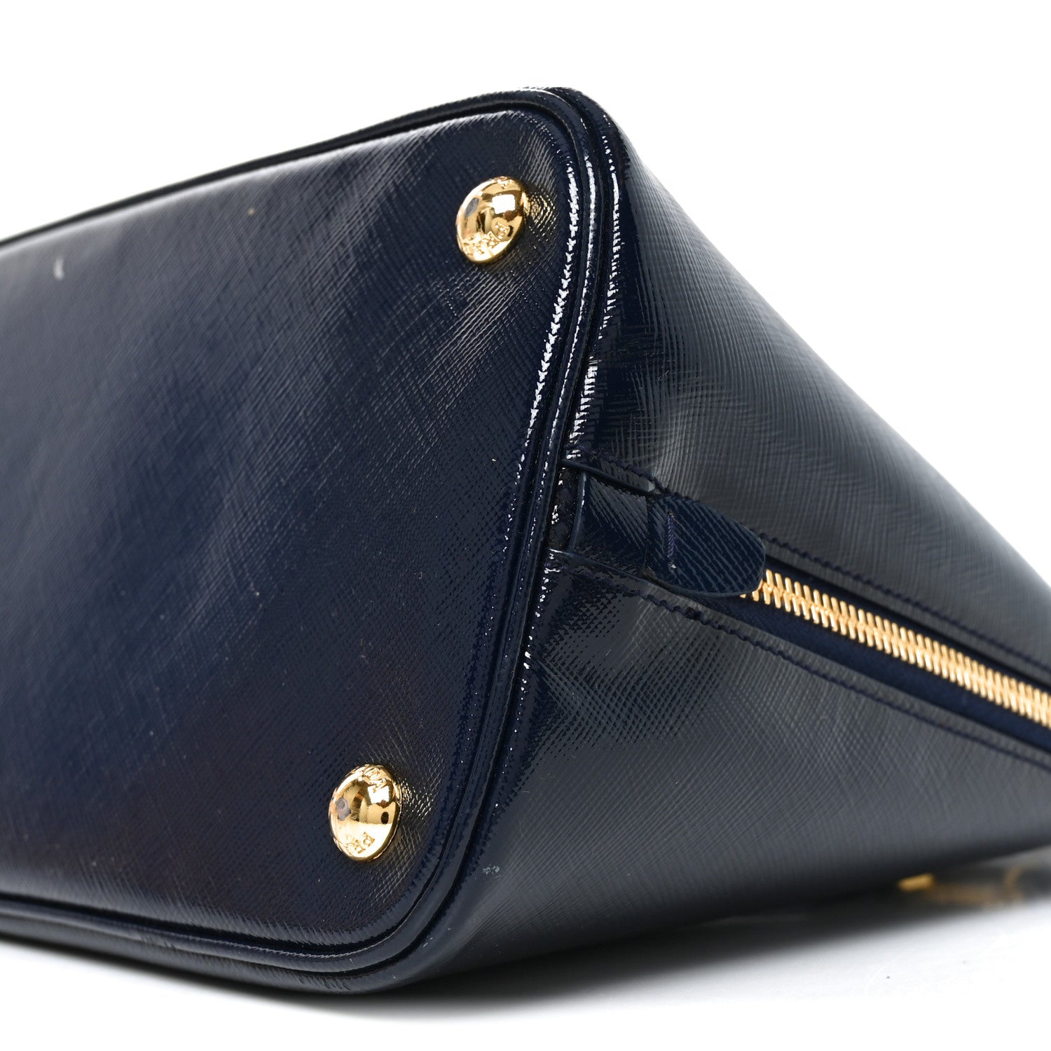 Prada Saffiano Vernice Medium Open Promenade Tote Royal 9 of 9