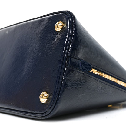 Prada Saffiano Vernice Medium Open Promenade Tote Royal 9 of 9