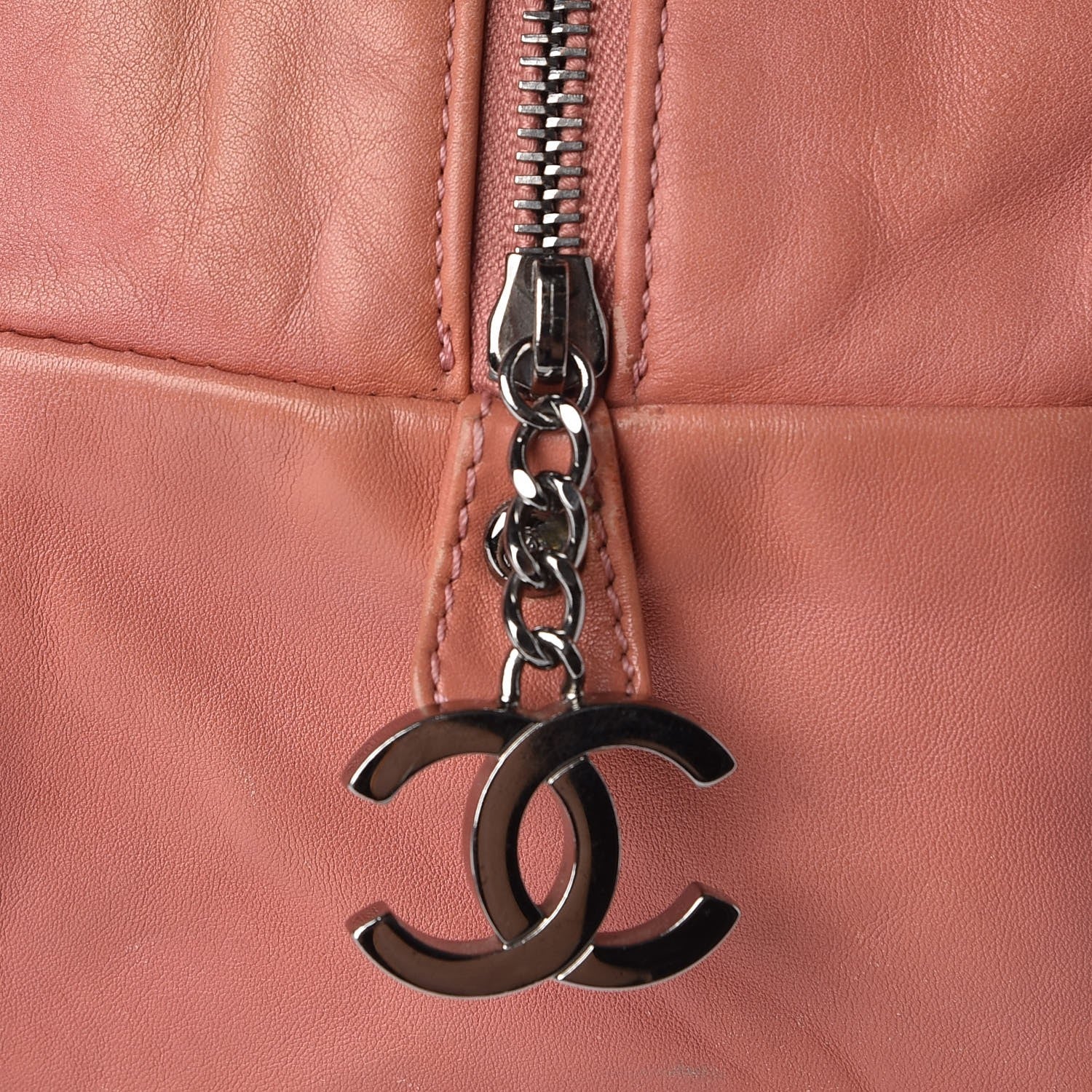 Chanel Smooth Calfskin Medium Luxe Ligne Bowler Pink 9 of 9