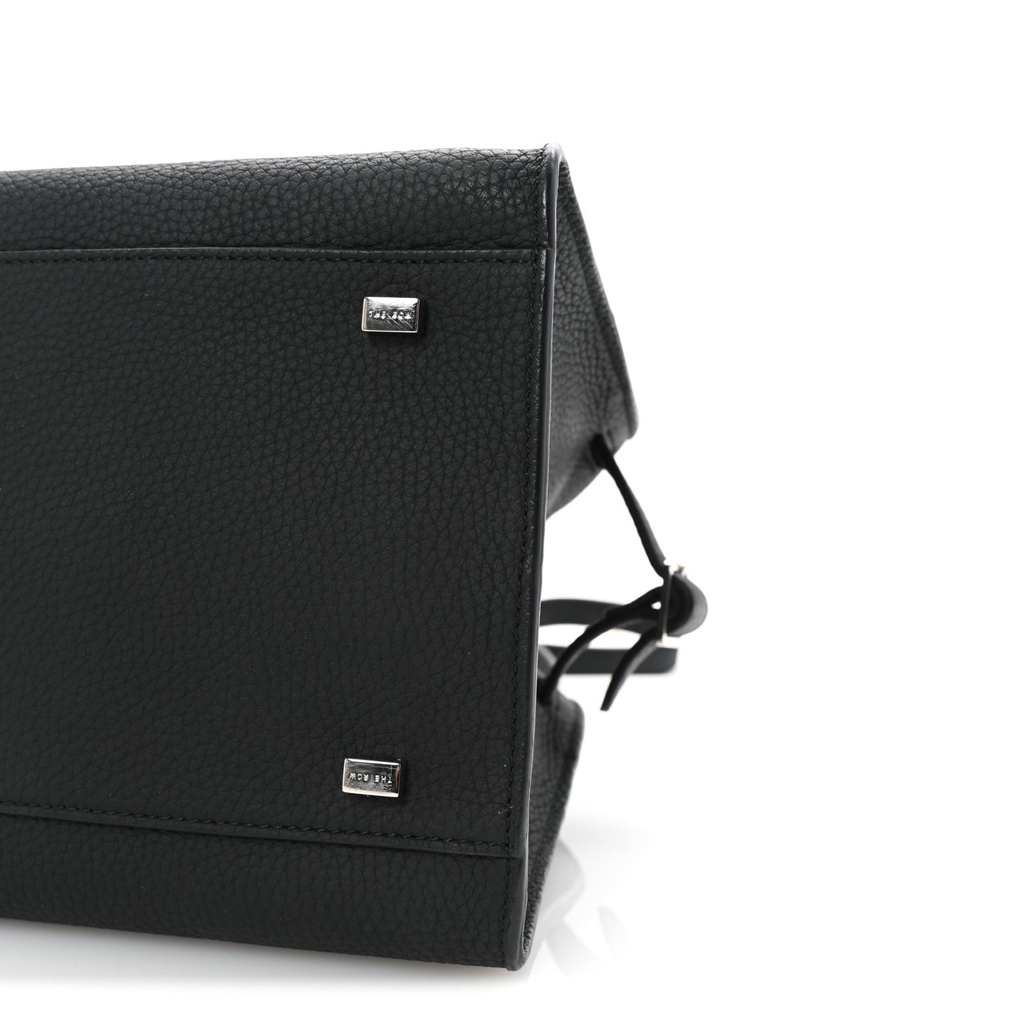 Matte Grained Calfskin Soft Margaux 10 Bag Black