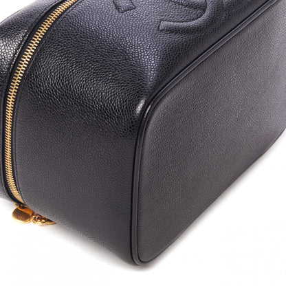 Chanel Caviar Vanity Cosmetic Case Black 5 of 9