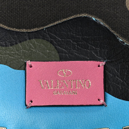 Valentino Garavani Nappa Canvas Camouflage Rockstud Flap Multicolor 8 of 11