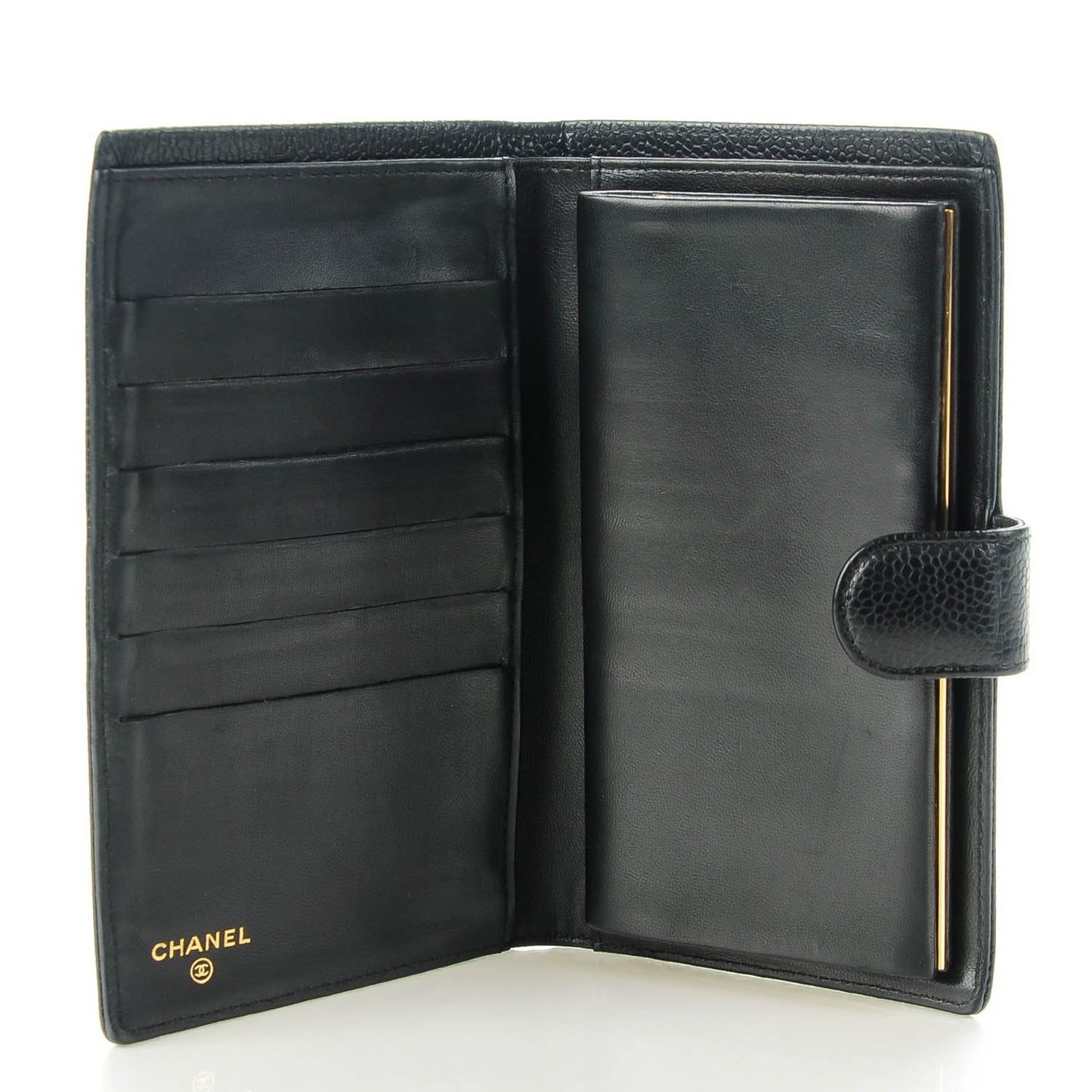 Caviar CC French Wallet Black