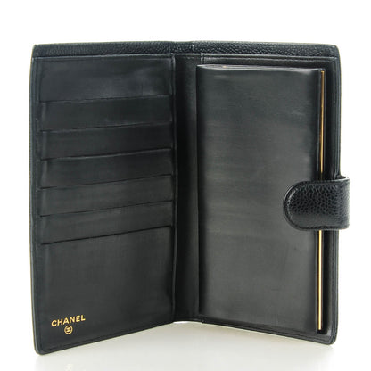 Chanel Caviar CC French Wallet Black 5 of 9