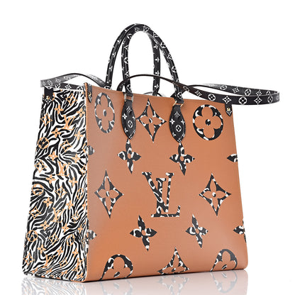 Louis Vuitton Monogram Giant Jungle Onthego GM Ivory 3 of 10