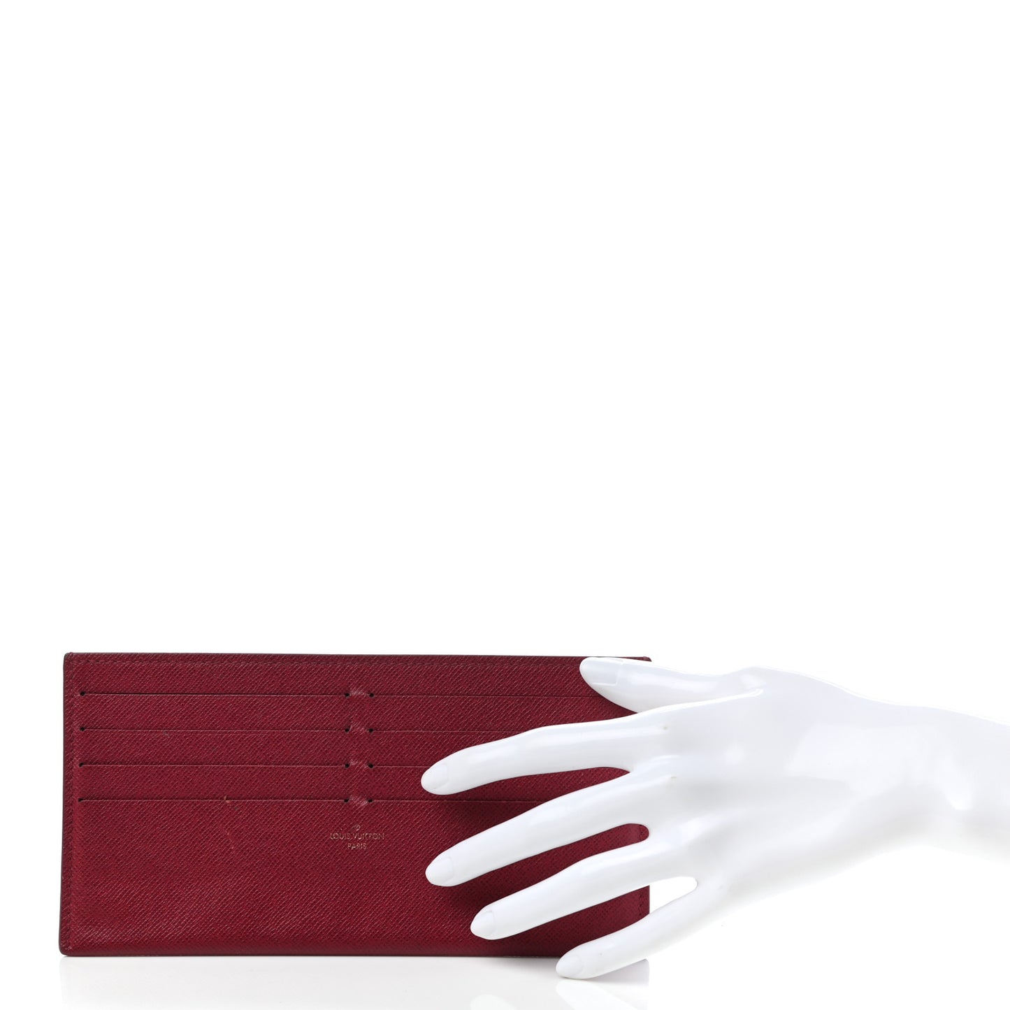 Calfskin Felicie Card Holder Insert Fuchsia