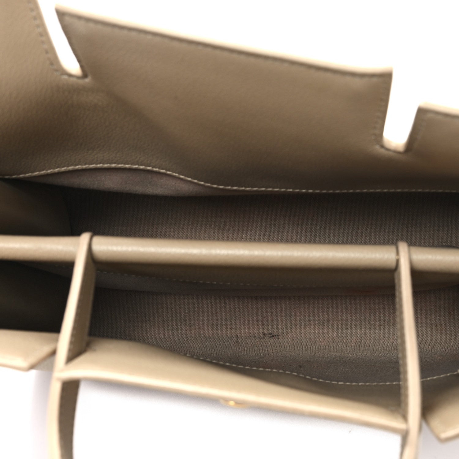 Burberry Grainy Calfskin Medium Title Bag Honey 5 of 10