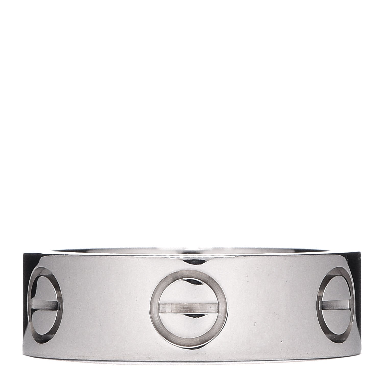 Cartier 18K White Gold 5.5mm LOVE Ring 47 4 3 of 4