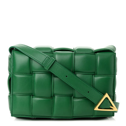 Bottega Veneta Nappa Maxi Intreccio Padded Cassette Crossbody Bag Racing Green 1 of 9