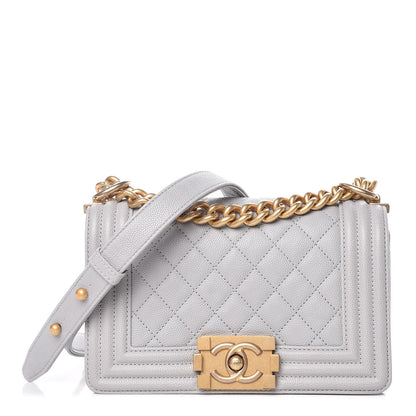 Chanel Caviar Quilted Small Boy Flap Grey 1 of 9