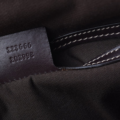 Gucci GG Plus Monogram Small Flap Messenger Bag Beige Dark Brown 7 of 13