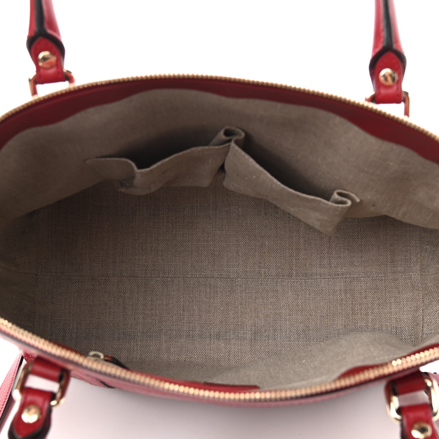 Gucci Soft Microguccissima Dome Satchel Red 7 of 9