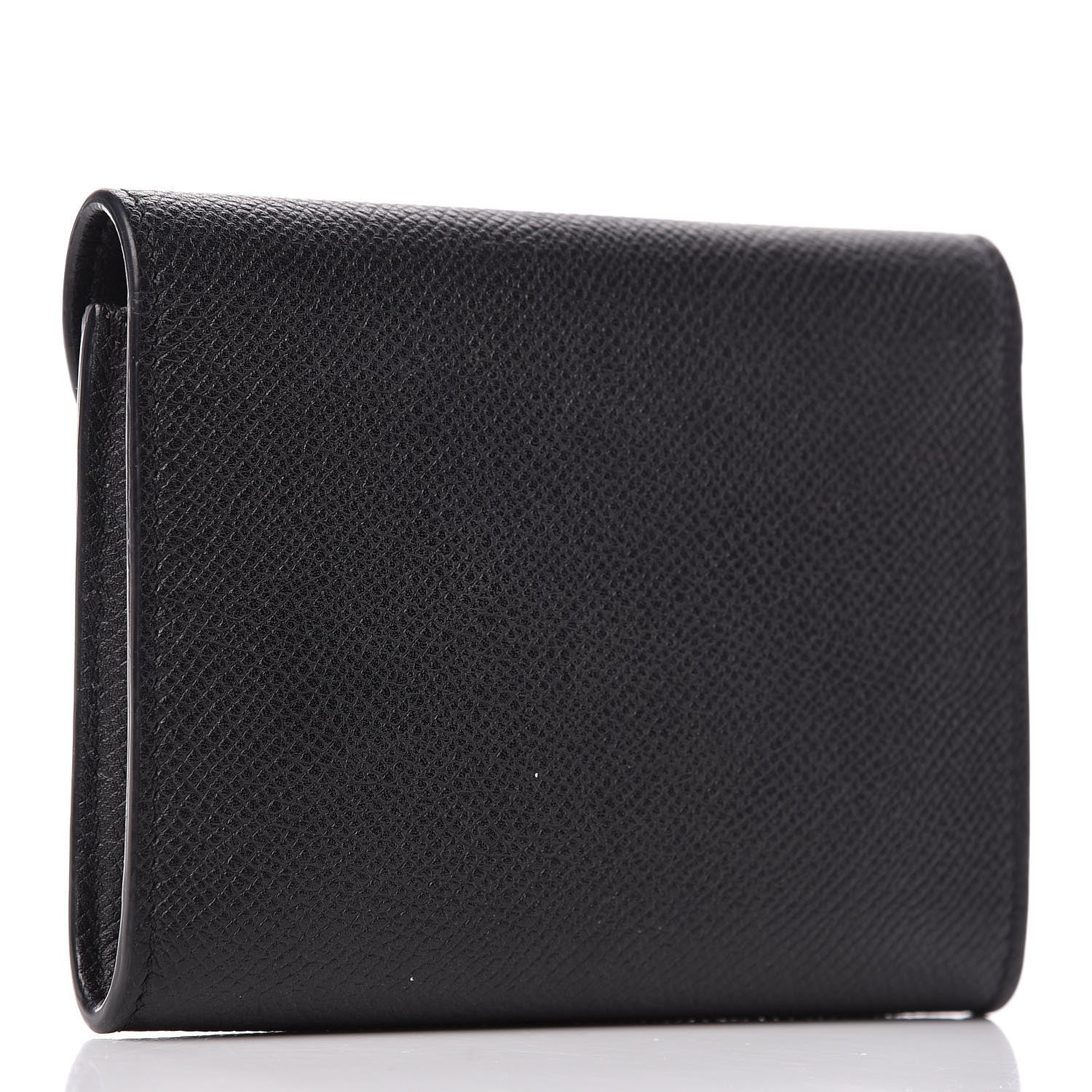 Celine Grained Calfskin Small Trotteur Multifunction Wallet Black 3 of 8