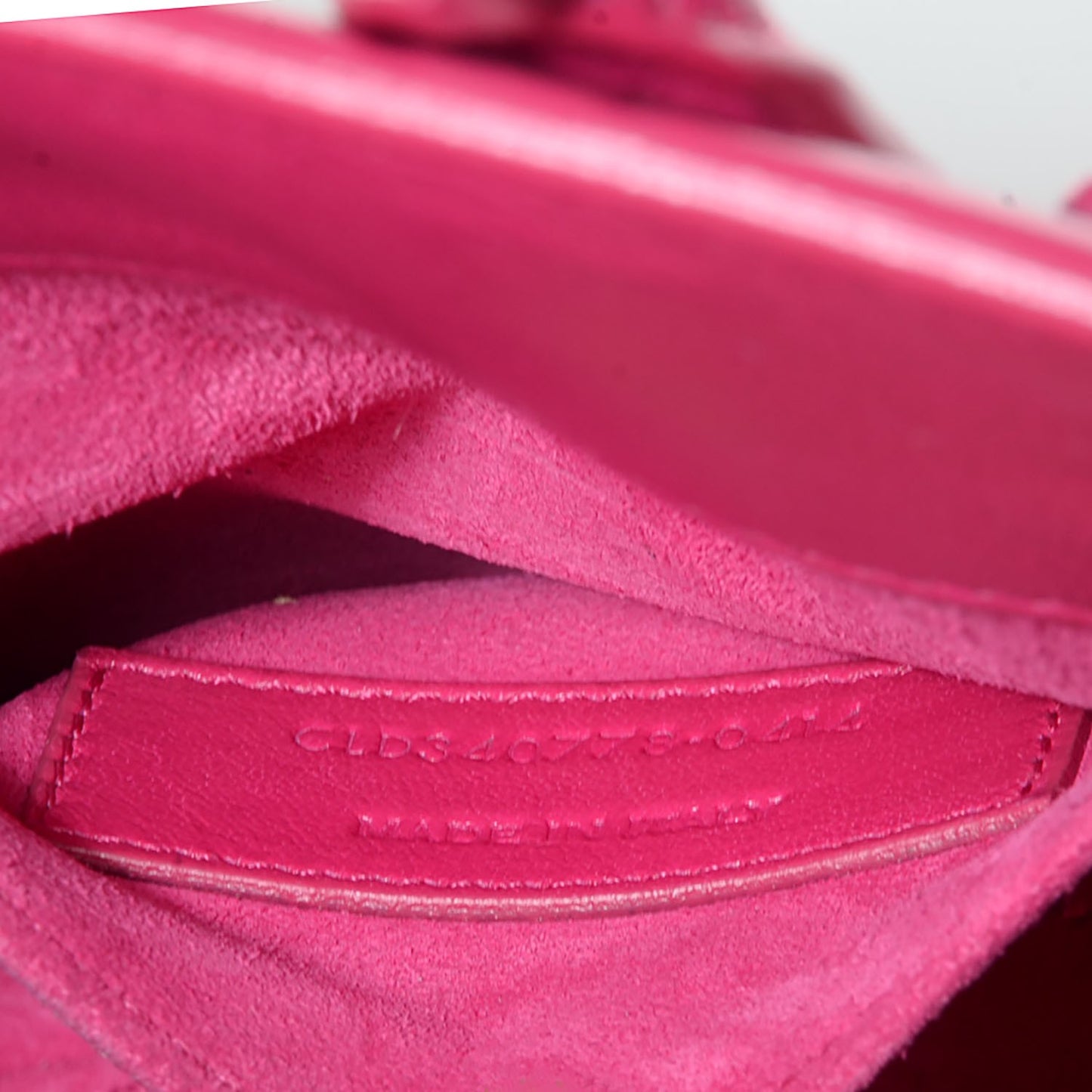 Calfskin Nano Sac De Jour Lipstick Fuchsia