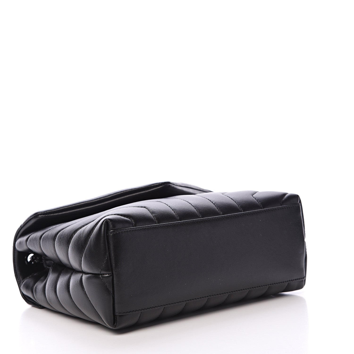 Saint Laurent Calfskin Y Quilted Monogram Small Loulou Chain Satchel Black 3 of 10