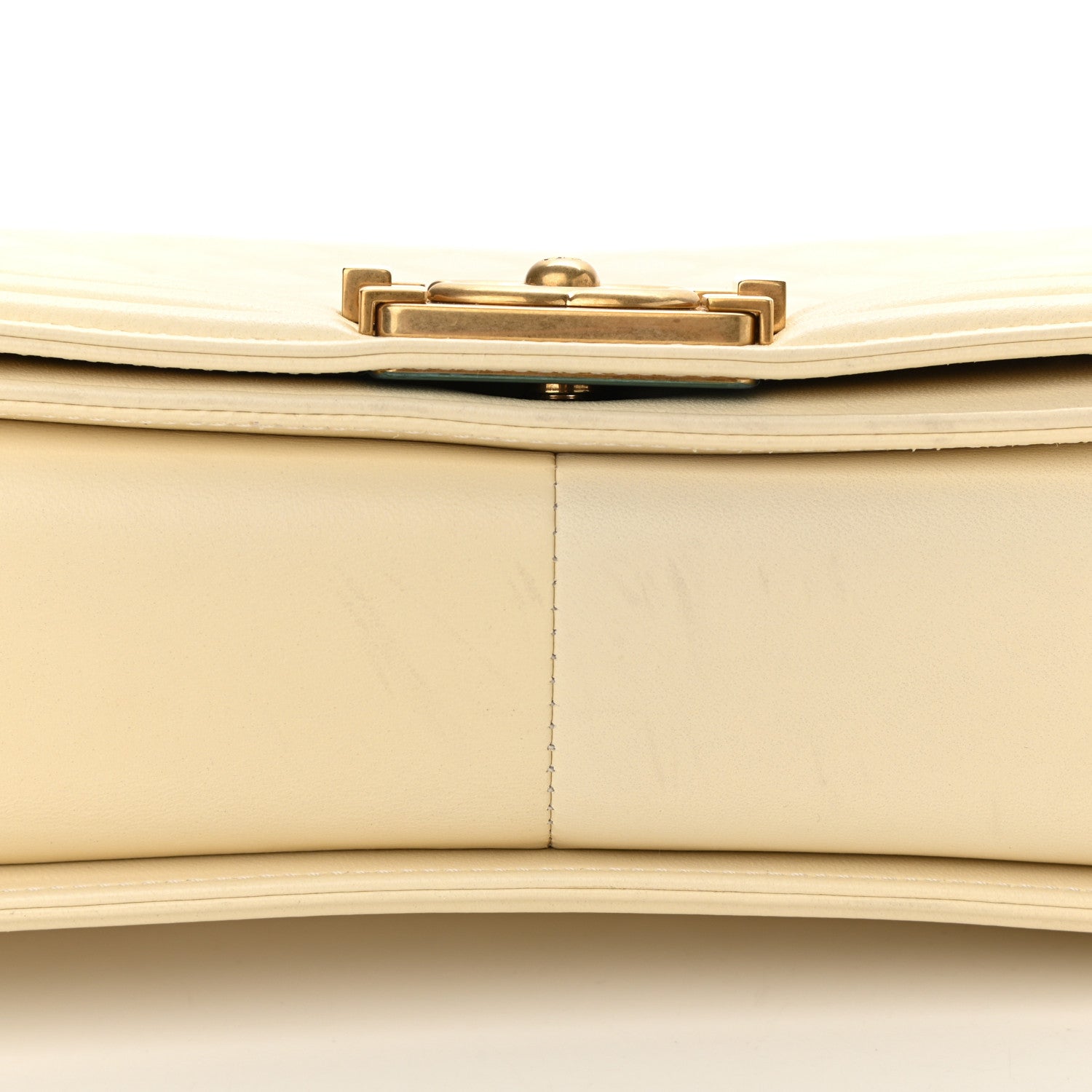 Chanel Lambskin Quilted Medium Boy Flap White 10 of 11