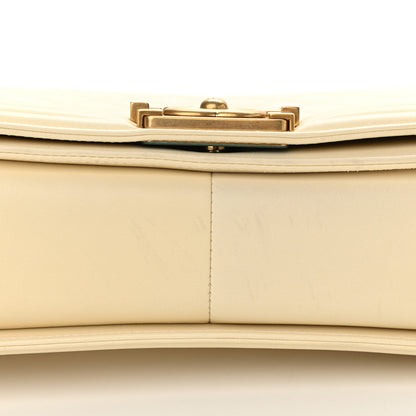 Chanel Lambskin Quilted Medium Boy Flap White 10 of 11
