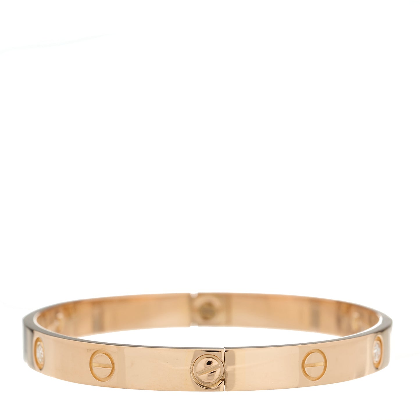 18K Pink Gold 4 Diamond LOVE Bracelet 18