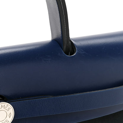 Hermes Military Toile Vache Hunter Herbag Zip 31 PM Bleu Marine Bleu Saphir 16 of 17