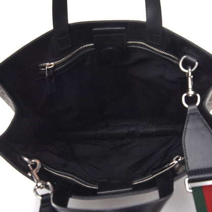 Gucci Soft GG Supreme Monogram Web Vertical Tote Black 6 of 8