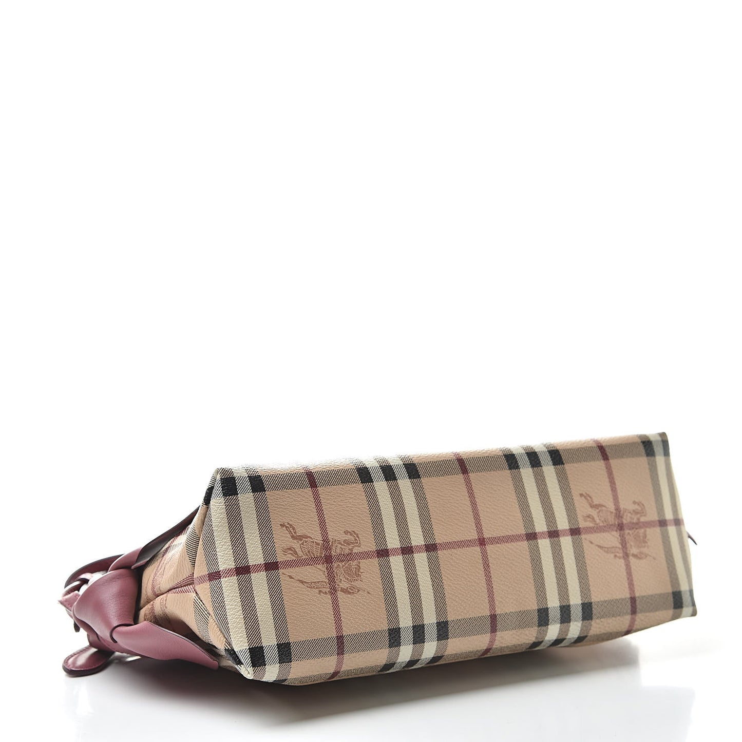Haymarket Check Bow Tie Crossbody Clutch Bag Pink