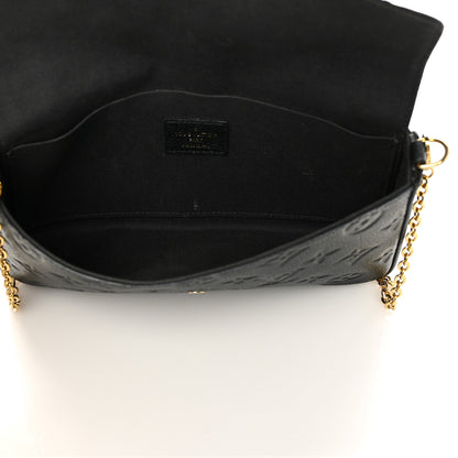 Louis Vuitton Empreinte Pochette Felicie Chain Wallet Black 5 of 8