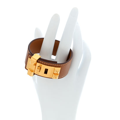 Hermes Epsom Collier de Chien CDC 24 Bracelet T2 Gold 2 of 5