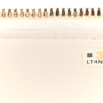 Chanel Caviar Quilted Mini Vanity Case With Chain White 7 of 11
