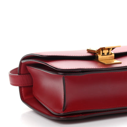 Celine Smooth Calfskin Small Classic Box Flap Bag Red 8 of 10