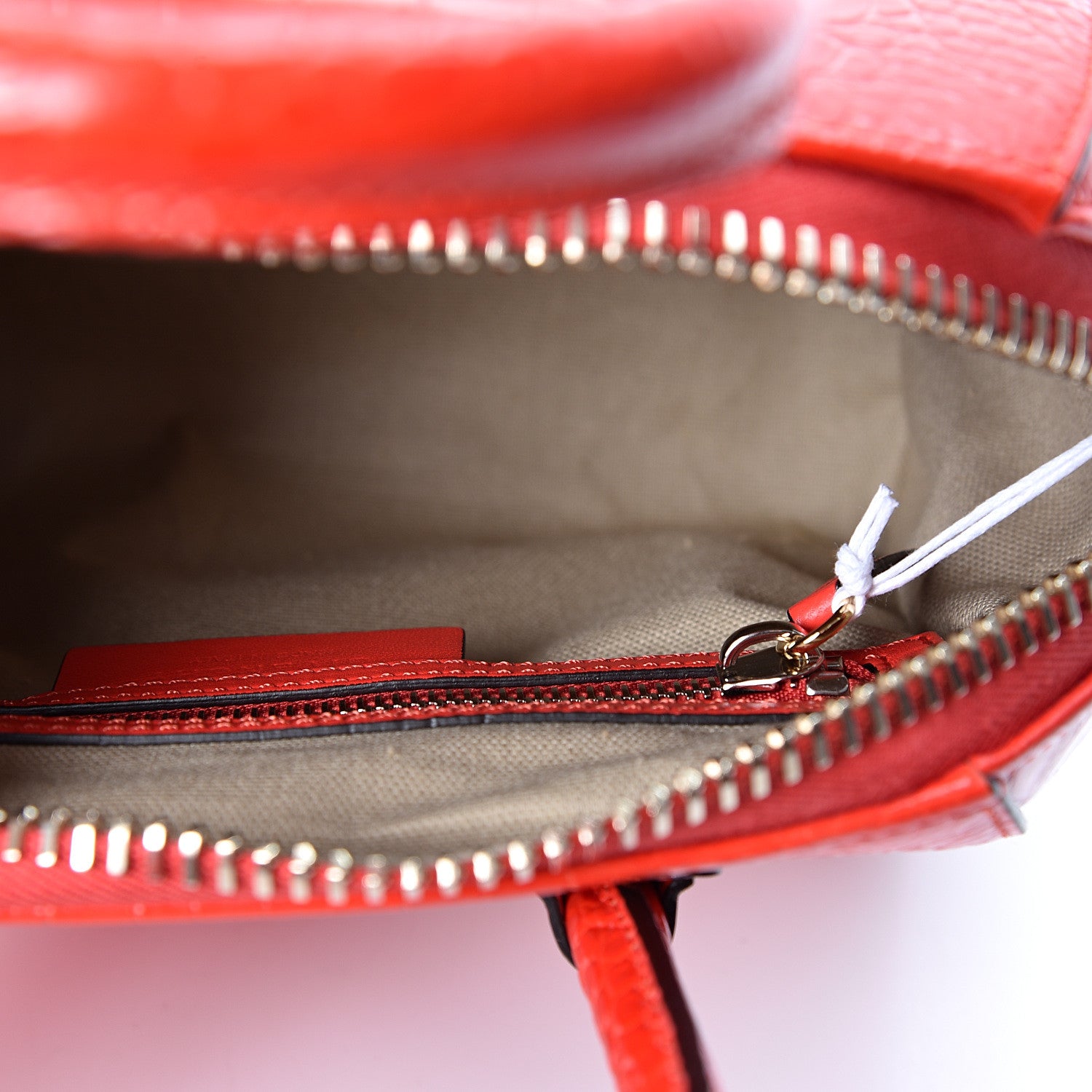 Givenchy Calfskin Crocodile Embossed Mini Antigona Red 4 of 9