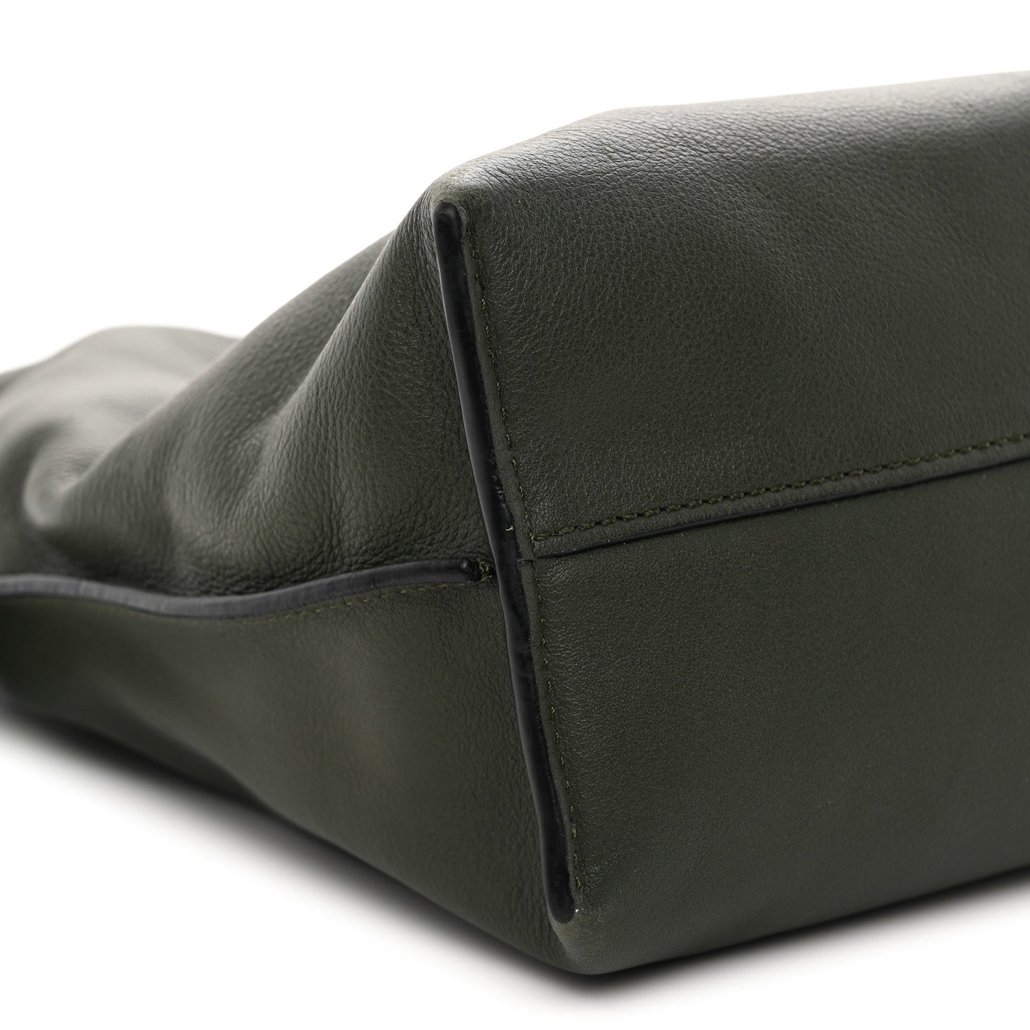 Loewe Calfskin Flamenco Knot Clutch Vintage Khaki 9 of 10