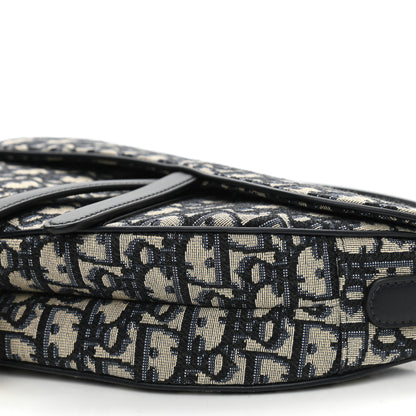 Christian Dior Oblique Saddle Bag Blue 9 of 9