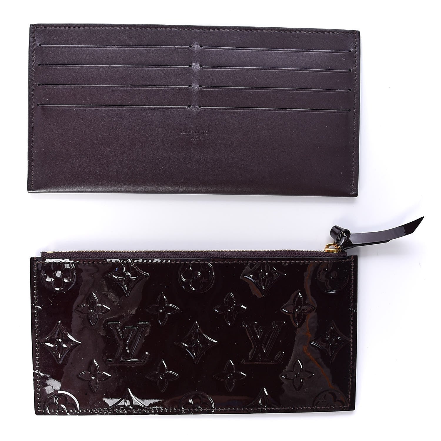 Louis Vuitton Vernis Pochette Felicie Chain Wallet Amarante 8 of 16