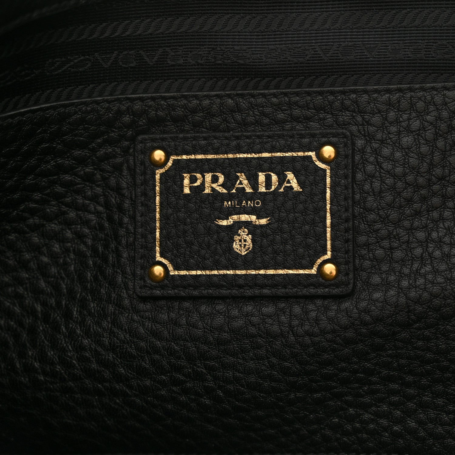 Prada Vitello Daino Shopping Tote Black 6 of 9