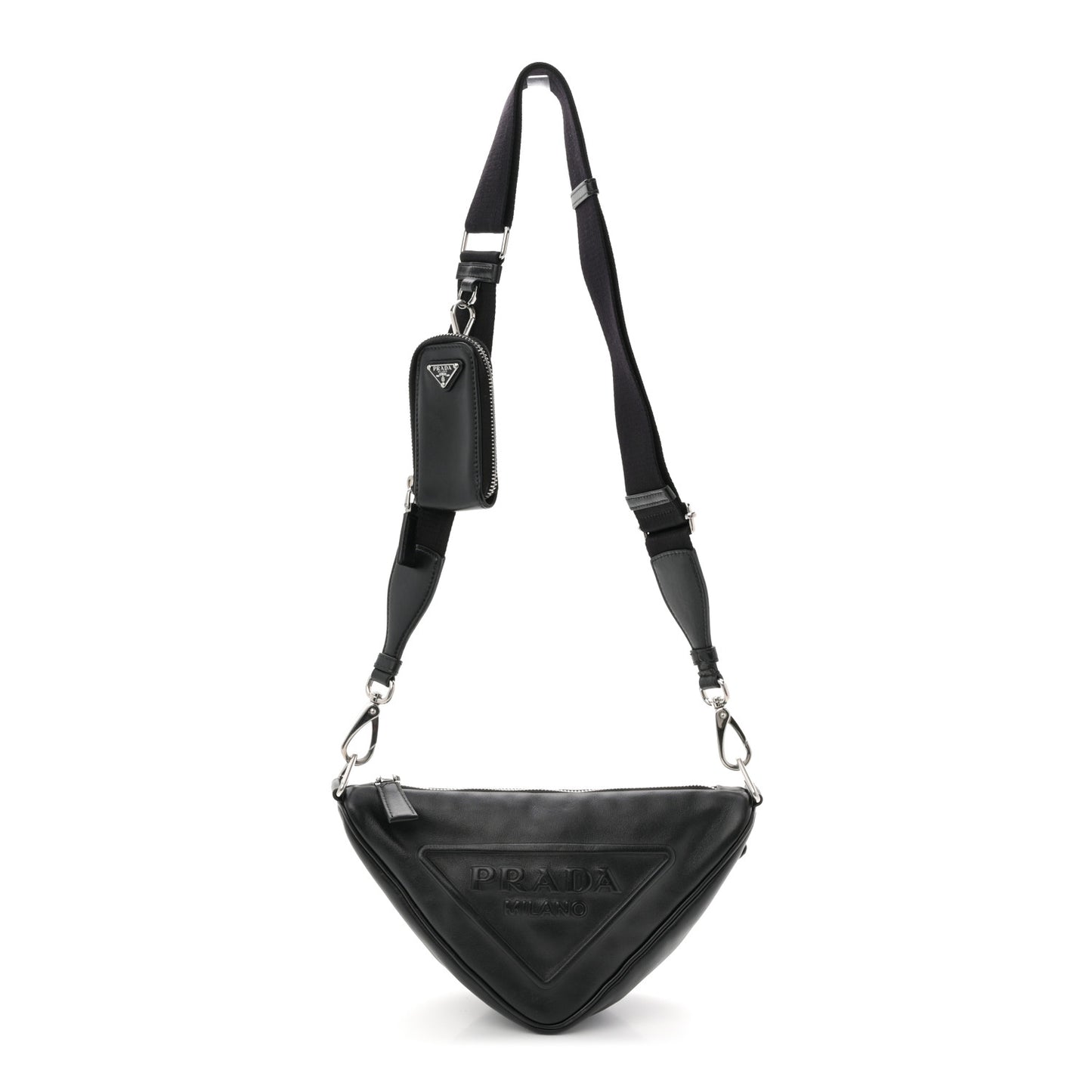 Grace Lux Triangle Shoulder Bag Black