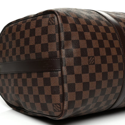 Louis Vuitton Damier Ebene Keepall Bandouliere 45 8 of 11