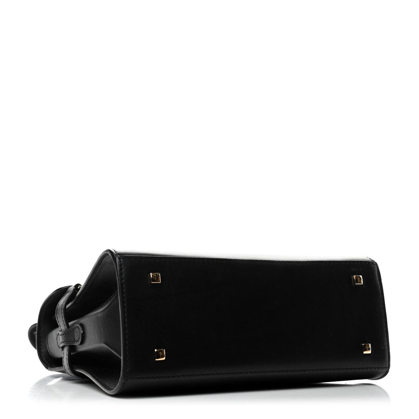 Smooth Calfskin Mini Tempete Satchel Black