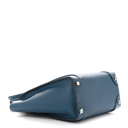 Celine Drummed Calfskin Micro Luggage Orage 4 of 12
