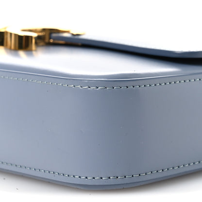 Celine Shiny Calfskin Triomphe Shoulder Bag California Blue 11 of 13