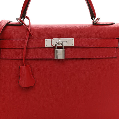 Hermes Epsom Kelly Sellier 32 Rouge Casaque 8 of 11