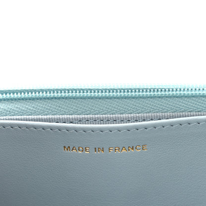 Chanel Caviar Quilted Wallet On Chain WOC Light Blue 7 of 12