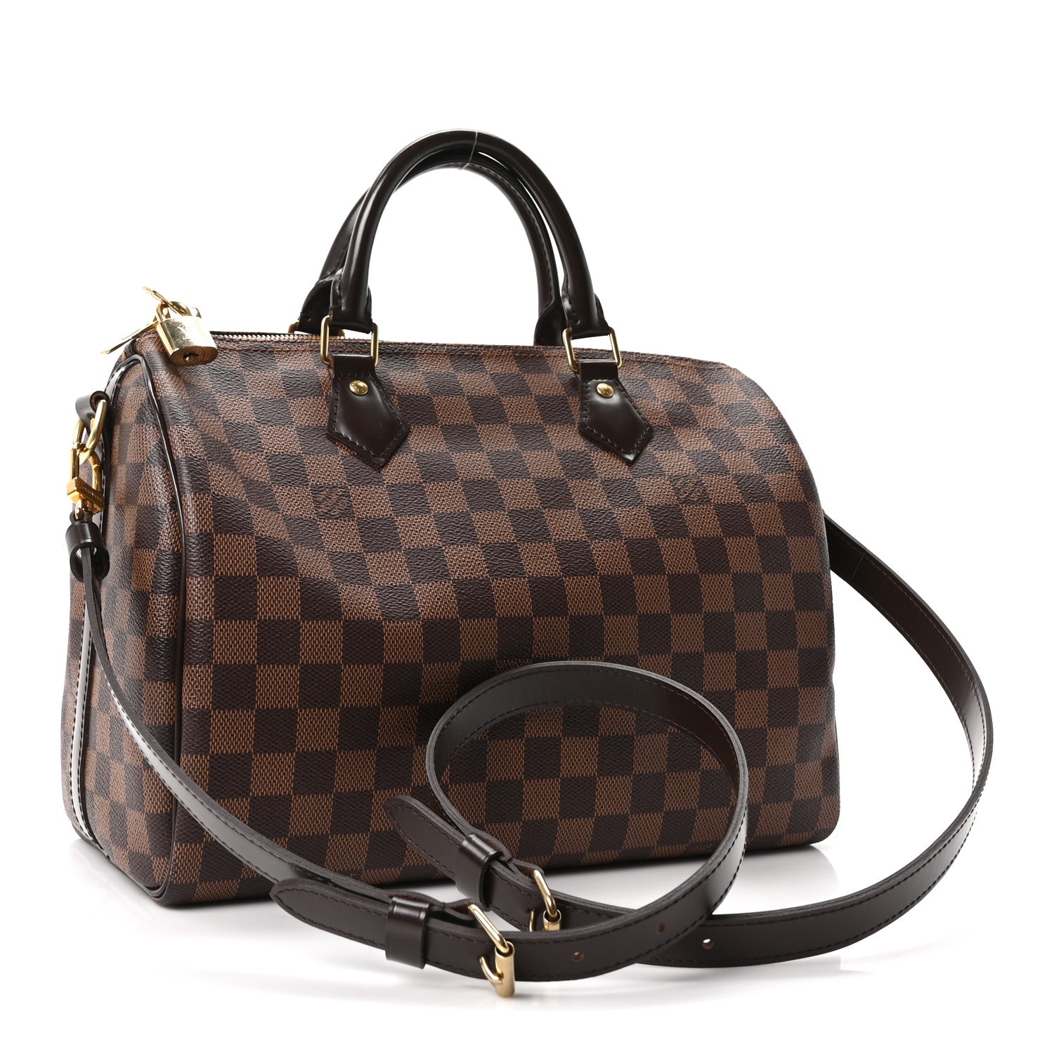 Louis Vuitton Damier Ebene Speedy Bandouliere 30 3 of 9