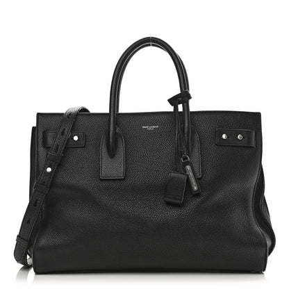 Saint Laurent Grained Calfskin Medium Souple Sac De Jour Black 1 of 29