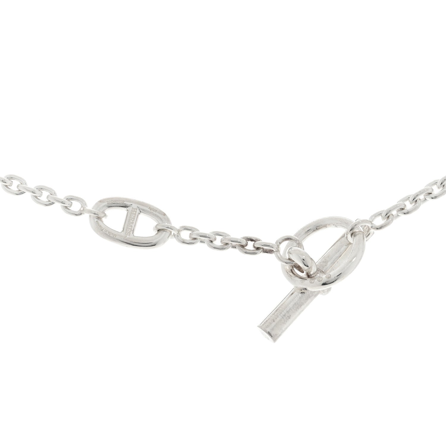 Hermes Sterling Silver Farandole Necklace 160 4 of 4
