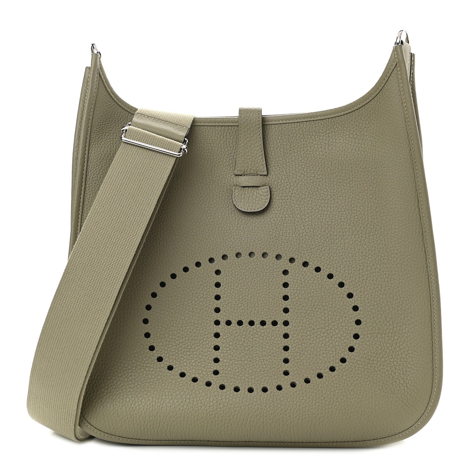 Hermes Taurillon Clemence Evelyne III GM Sauge 1 of 9