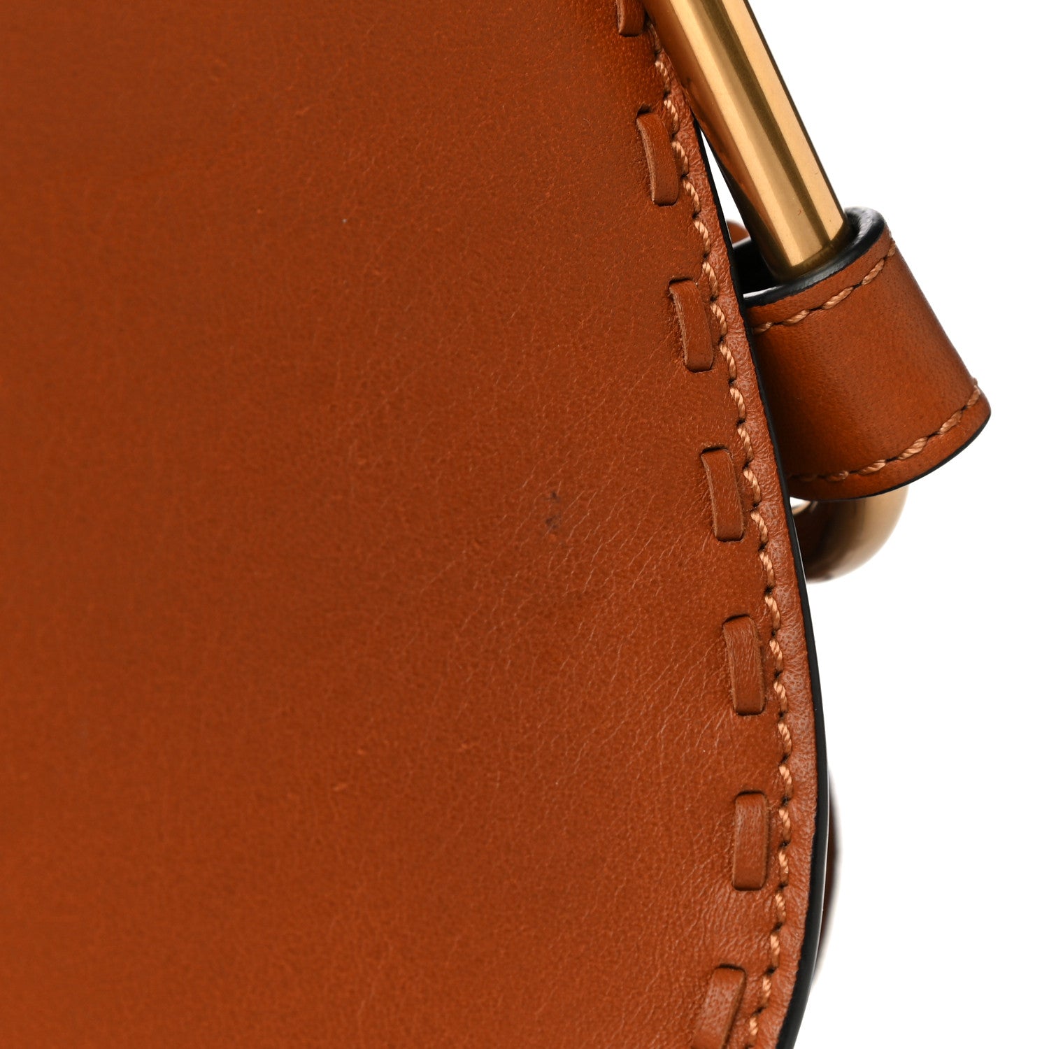 Chloe Calfskin Hudson Fringe Shoulder Bag Caramel 12 of 12