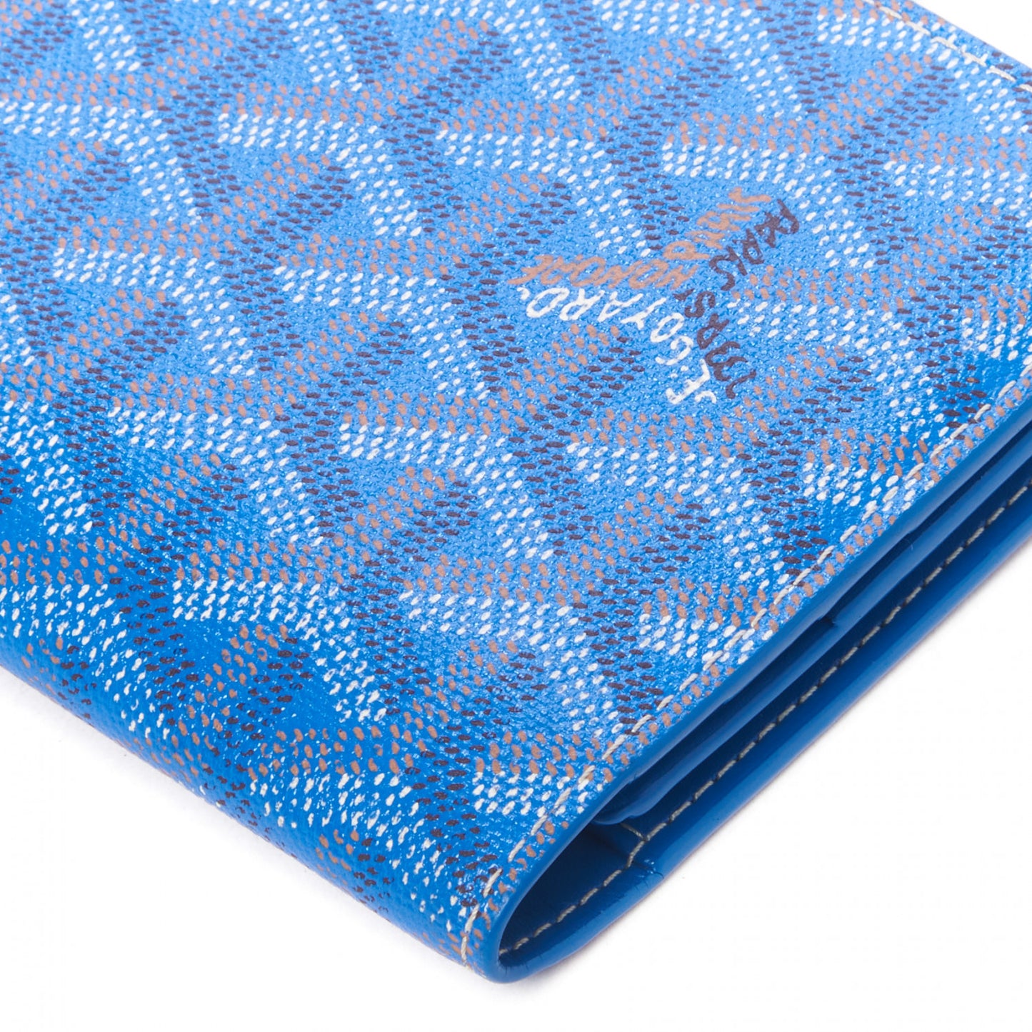 Goyardine Richelieu Wallet Sky Blue